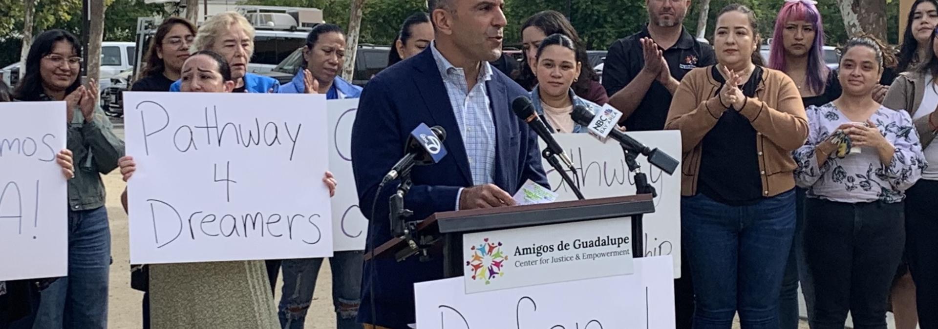 Rep. Panetta Speaks At a Rally