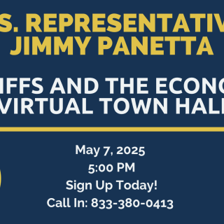 Rep. Panetta Hosting A Virtual Town Hall on Tariffs