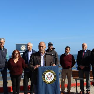 Rep Panetta press conference Monterey Municipal Wharf II