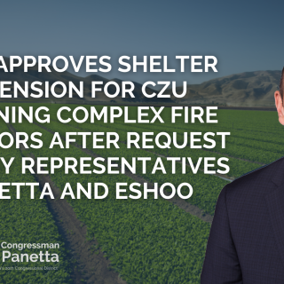 Panetta Eshoo FEMA Shelter Extension