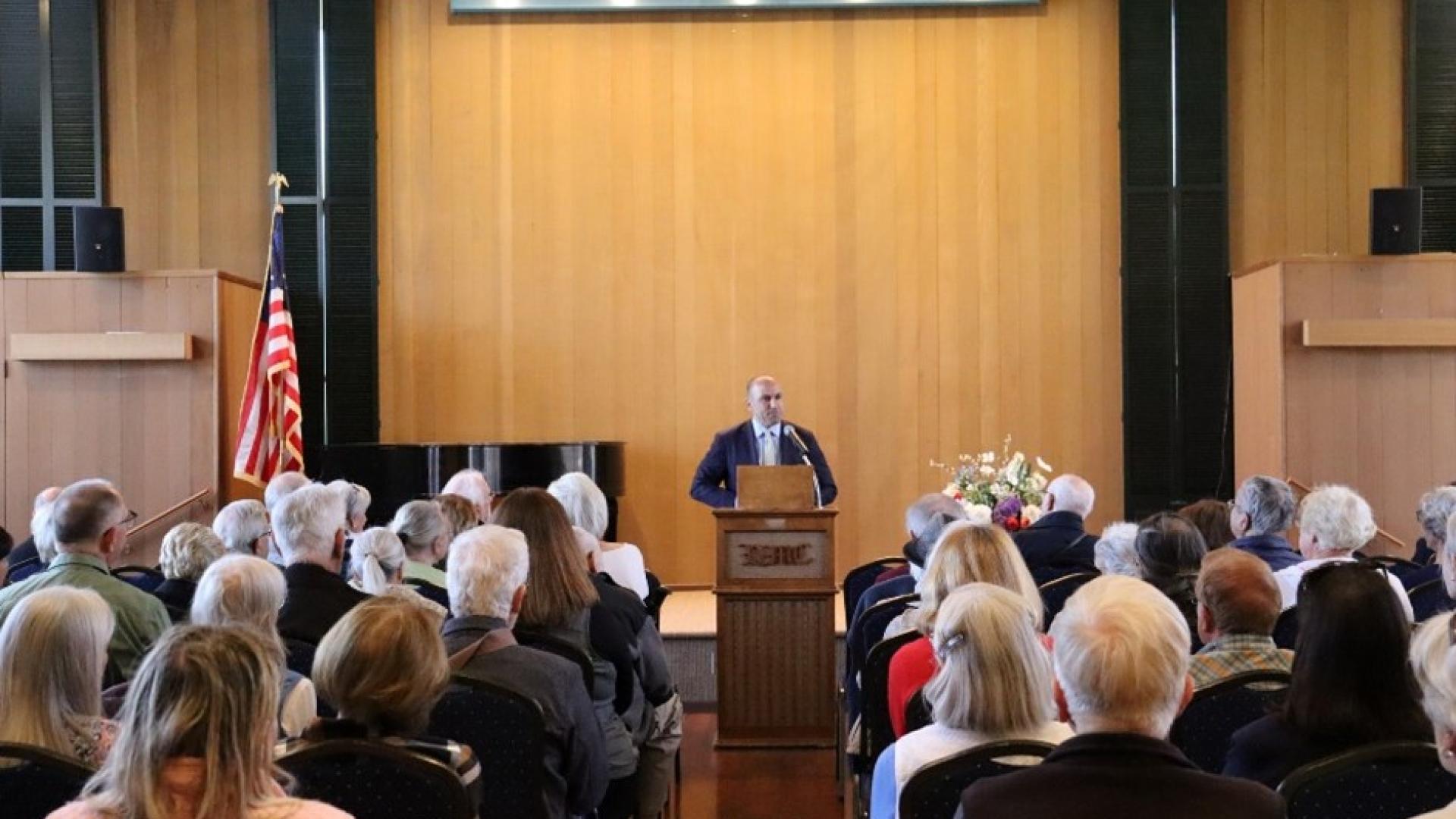 Rep. Panetta speaking at a town hall