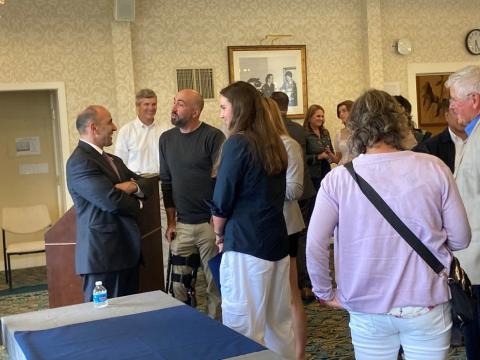 Panetta talking with nominees