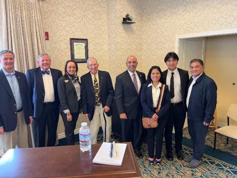 Panetta with nominee and her family
