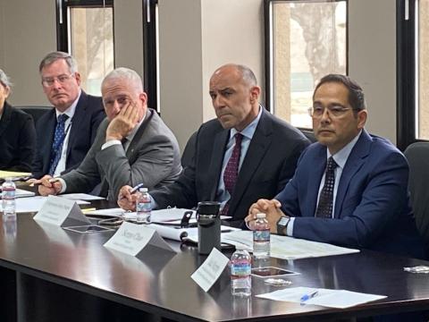 Rep. Panetta listening intently