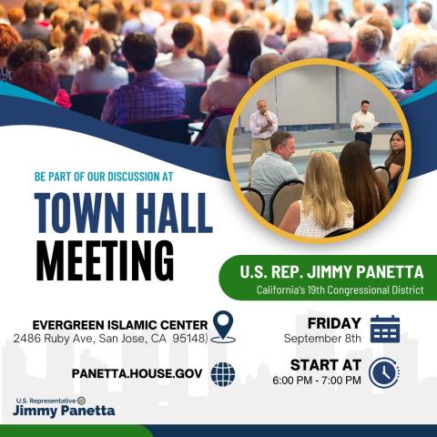 Rep. Panetta Town Hall Flyer