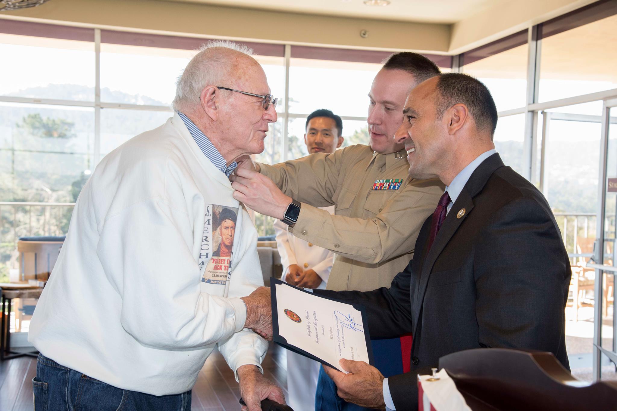 Panetta Veterans Pinning Ceremony 