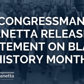 Congressman Panetta Releases Statement on Black History Month