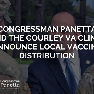 Congressman Panetta and the Gourley VA Clinic  Announce Local Vaccine Distribution  2021